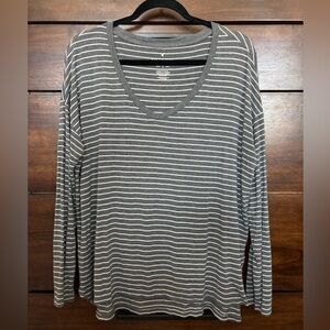 American Eagle Outfitters Women’s Soft & Sexy Striped Long Sleeve Top